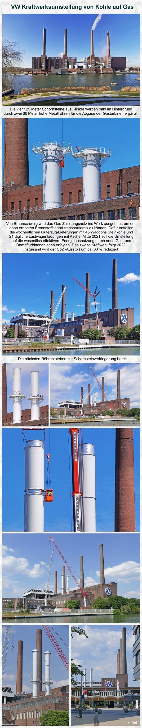 VW-Kraftwerk - Umstellung von Kohle auf Gas