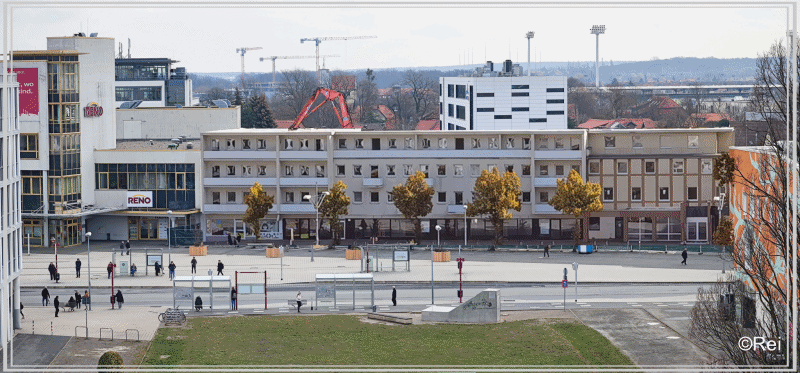 Abriss Porschestrae 3-7 in Wolfsburg