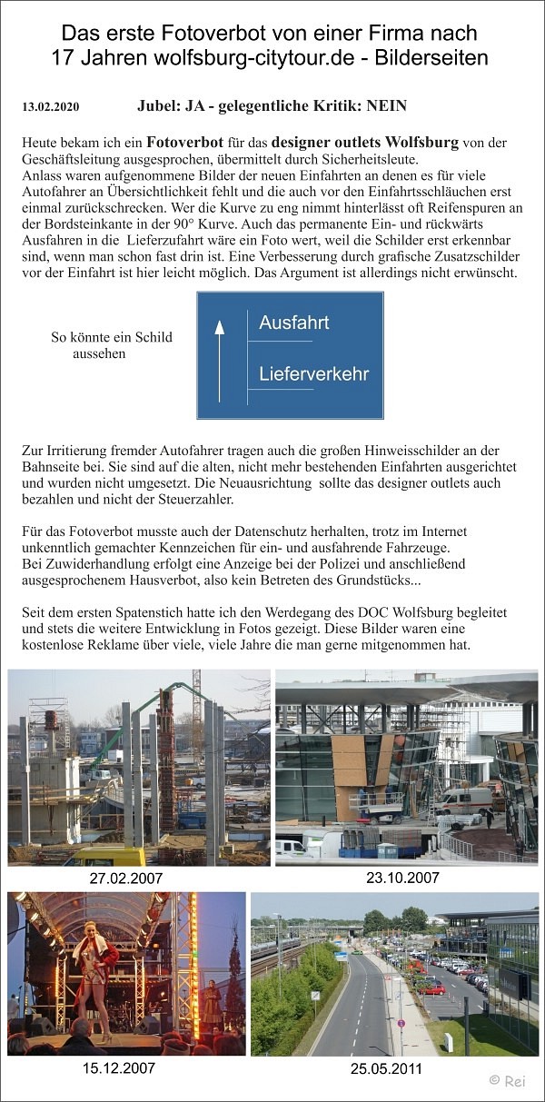 Fotoverbot DOC Wolfsburg