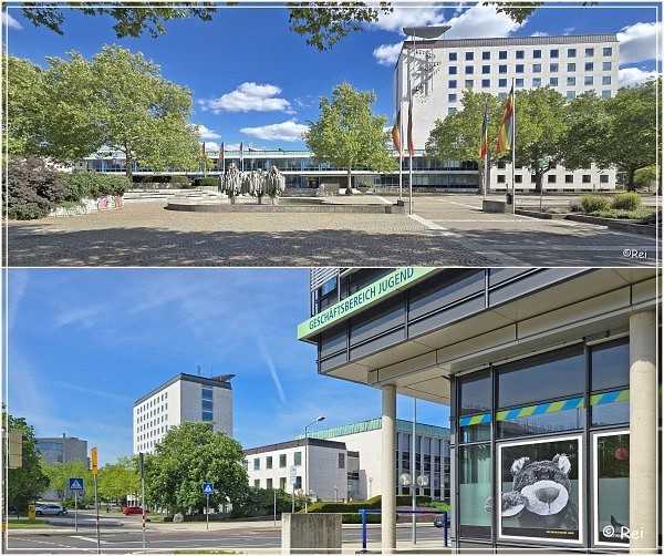 VW Geschenk an die Stadt Wolfsburg - Golf-Skulptur