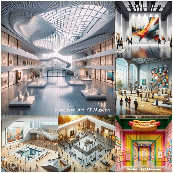 6 Modern Art KI Museen