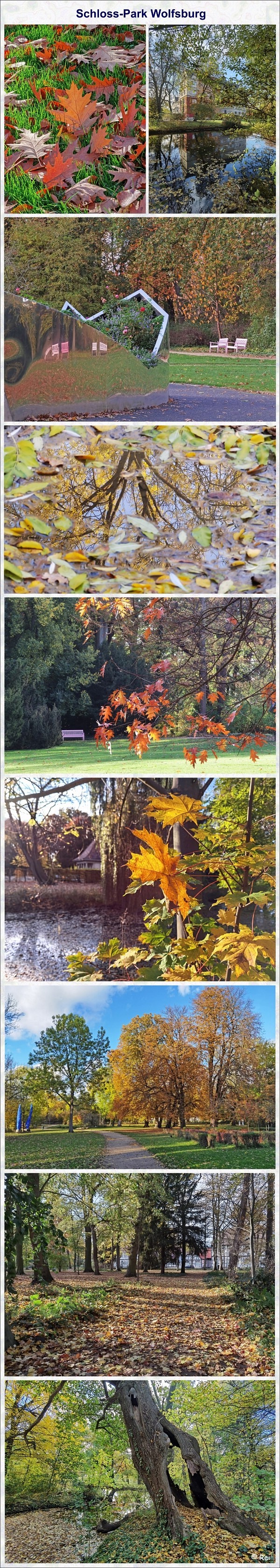 Schloss-Park Wolfsburg im Herbst 2020