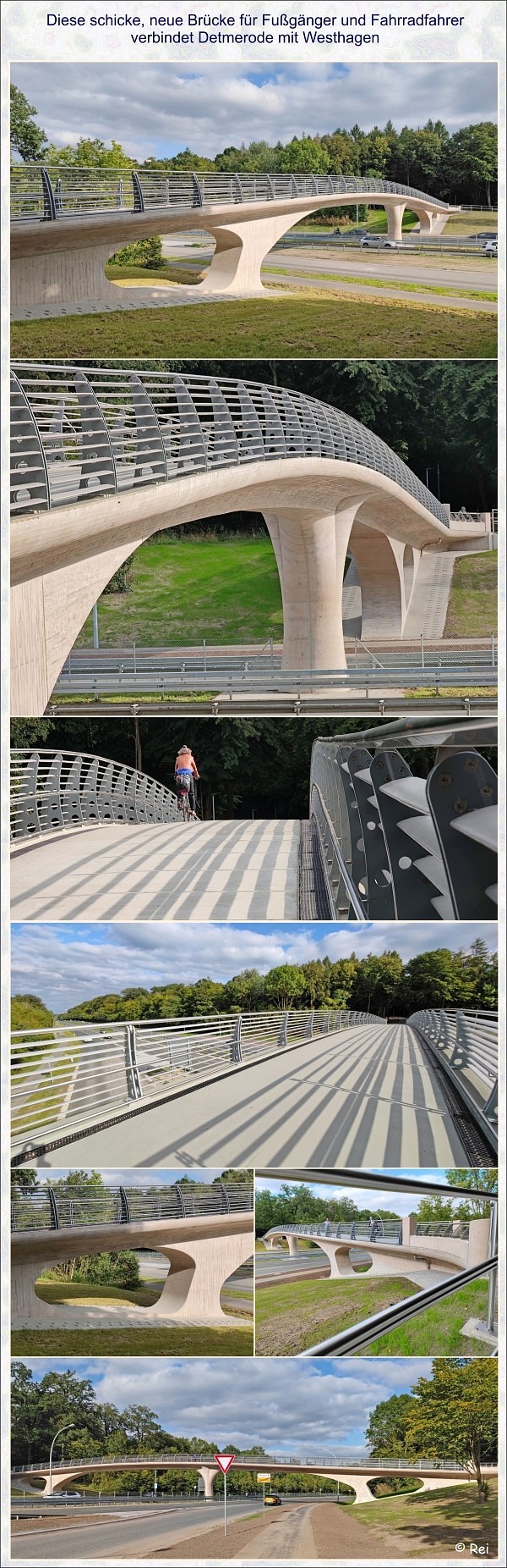 Schicke Brücke zwischen Detmerode und Westhagen