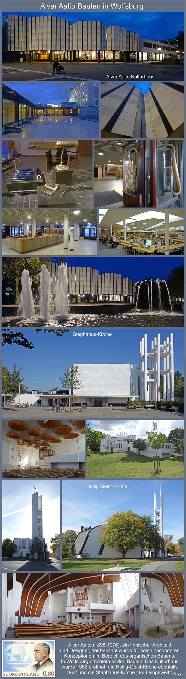 Alvar Aalto Bauten in Wolfsburg